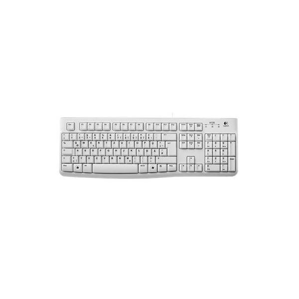 Logitech K120 tastiera USB QWERTZ Tedesco Bianco