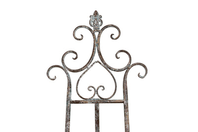 Biscottini Portaquadro in ferro battuto finitura ruggine anticata L53xPR96xH150 cm