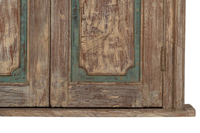 Biscottini Porta portone in legno massello e ferro da interno o da esterno vecchia e antica medievale con telaio