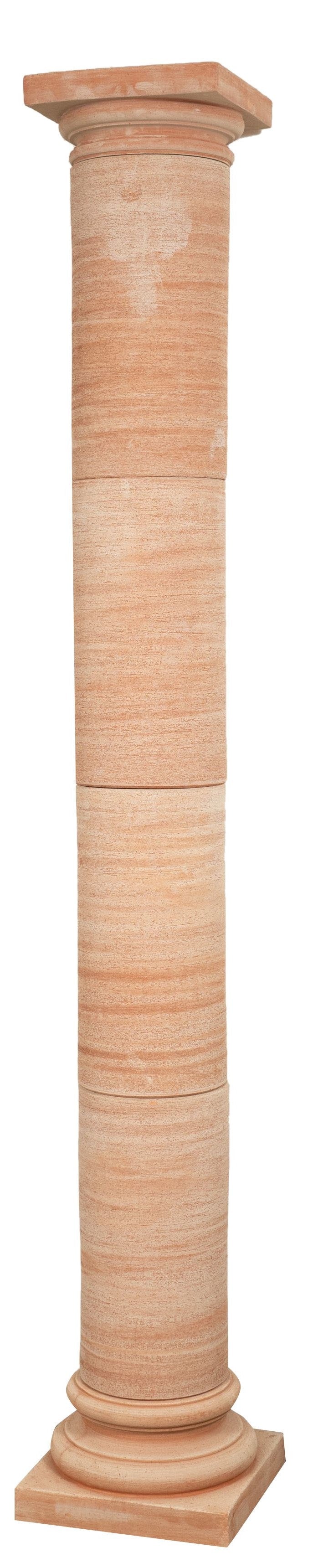 Biscottini Colonna pergola gazebo in Terracotta 100% Made in Italy interamente Lavorata a Mano