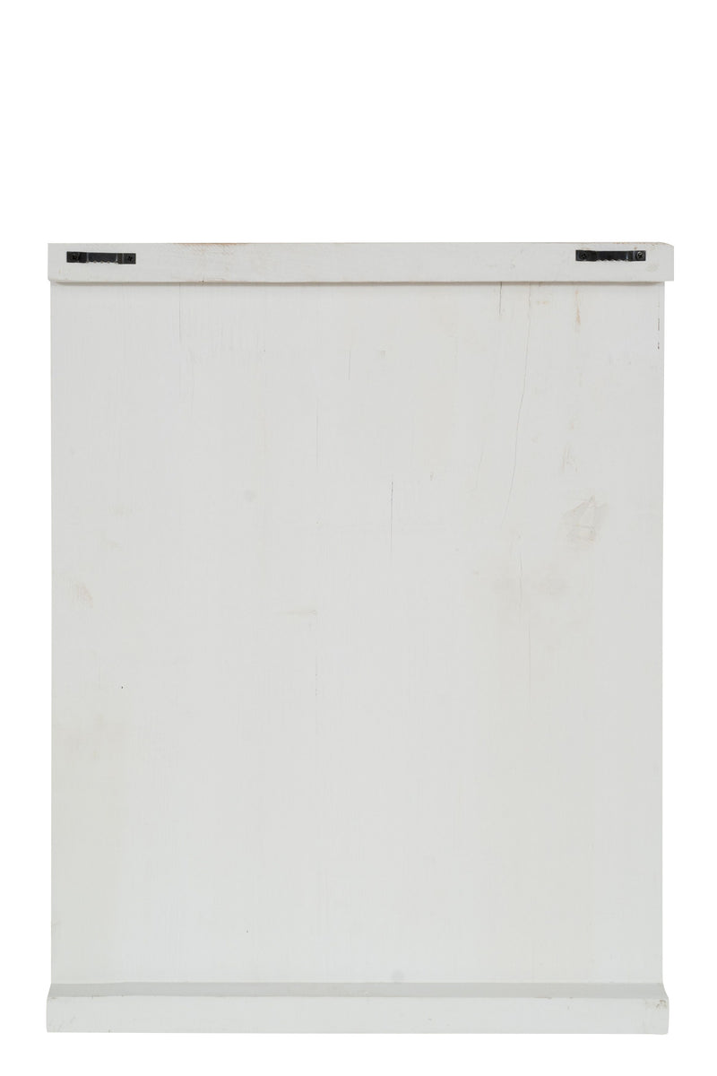 Biscottini Bacheca appendichiavi in legno finitura bianco anticato L37xPR4xH47 cm Offerta