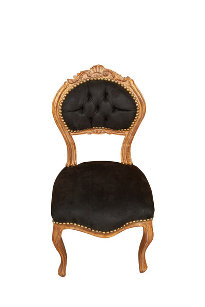 Biscottini Sedia stile francese Luigi XVI in legno massello di faggio poltroncina XVI,