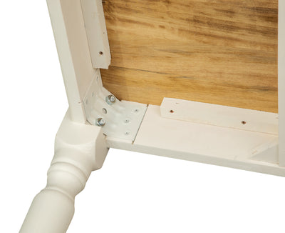 Biscottini Tavolo scrittoio Country in legno massello di tiglio Made in Italy rettangolare