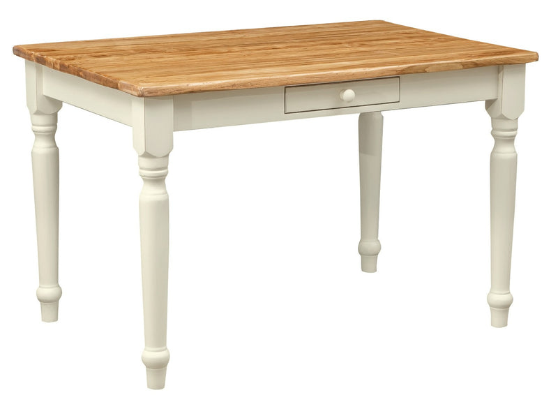 Biscottini Tavolo scrittoio Country in legno massello di tiglio Made in Italy rettangolare