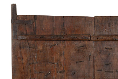 Biscottini Porta portone in legno massello e ferro da interno o da esterno vecchia e antica medievale