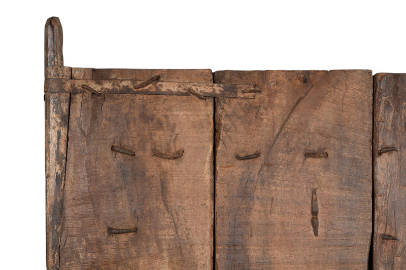 Biscottini Porta portone in legno massello e ferro da interno o da esterno vecchia e antica medievale