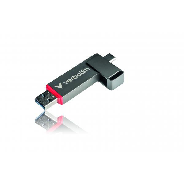 Verbatim Dual QuickStick unità flash USB 512 GB USB Type-A / USB Type-C 3.2 Gen 1 [3.1 Gen 1] Grigio (Verbatim Dual QuickStick USB 512GB)