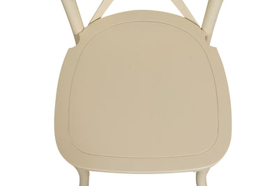 Biscottini Sedia Thonet in massello e seduta in legno finitura bianco impilabili Offerta