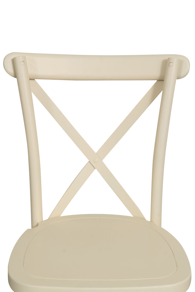 Biscottini Sedia Thonet in massello e seduta in legno finitura bianco impilabili Offerta