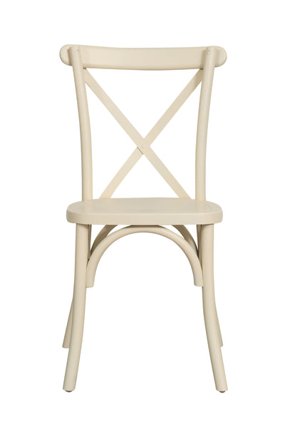 Biscottini Sedia Thonet in massello e seduta in legno finitura bianco impilabili Offerta