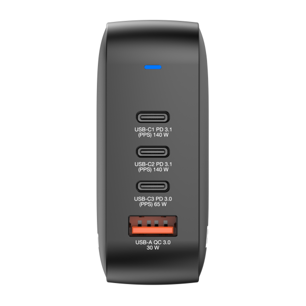 Mini GaN Charger 165W Universale Nero AC Ricarica rapida Interno