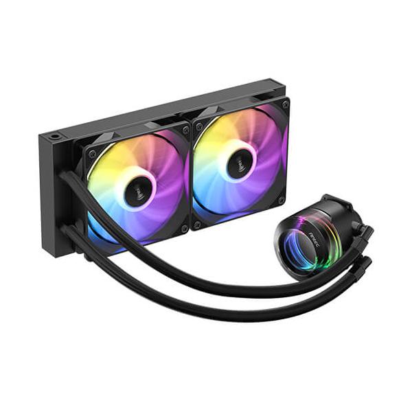 Antec Vortex Lum 240 è un dissipatore a liquido per PC gaming con radiatore da 240mm e illuminazione ARGB. Offre raffreddamento avanzato e design accattivante per prestazioni ott