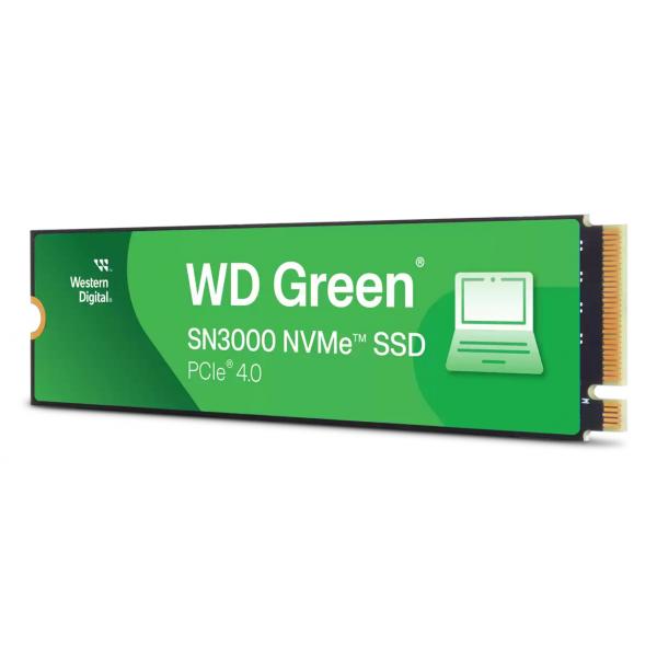 WD Green SN3000 WDS500G4G0E-00CPS0 - SSD - 500 GB - interno - M.2 2280 - PCIe 4.0 x4 (NVMe)