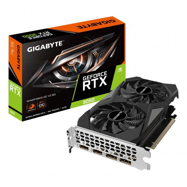 Gigabyte Vga Rtx3050 Windforce 6gb Hdmi/dp Gddr6 Gv-n3050wf2ocv2-6gd