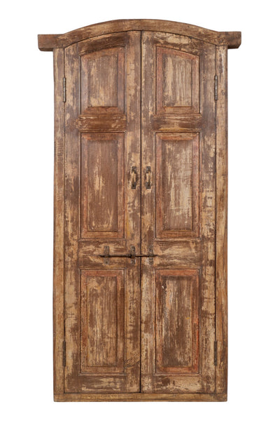 Biscottini Porta portone in legno massello e ferro da interno o da esterno vecchia e antica medievale