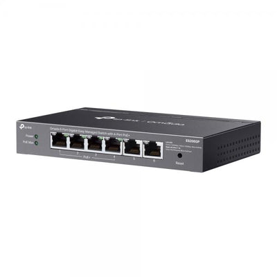 SWITCH OMADA 6-PORTGB EASY MAN 4POE 4XGB POE+2P 1GB NO POE FANLESS SDN