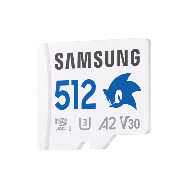 Samsung Sonic PRO Plus è una scheda MicroSDXC da 512GB con velocità di lettura fino a 180 MB/s e scrittura fino a 130 MB/s. Offre prestazioni U3 V30 A2 ideal