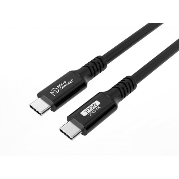 Microconnect MC-USBCC7 cavo USB USB 3.2 Gen 2x2 7 m USB C Nero (USB-C to USB-C Cable 7m - Premium, 100W, 20Gbps, 4K60Hz - Warranty: 300M)