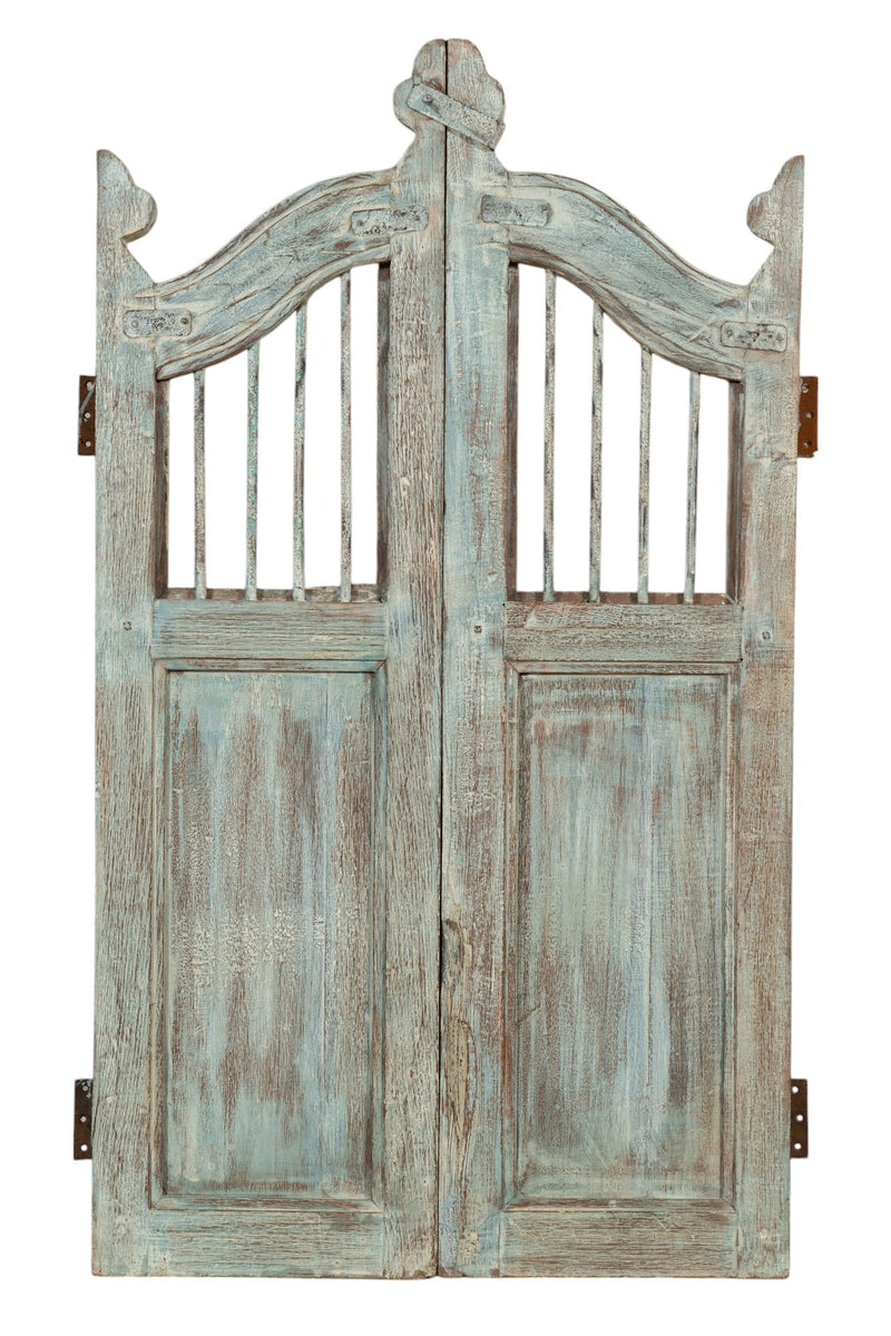 Biscottini Cancello in legno massello e ferro, da interno e da esterno Molto solido robusto