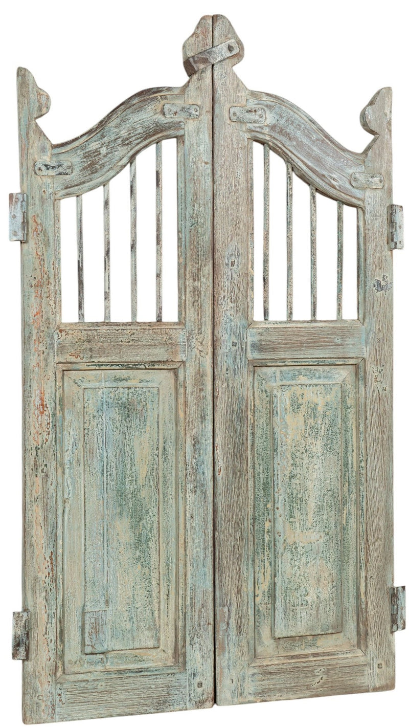 Biscottini Cancello in legno massello e ferro, da interno e da esterno Molto solido robusto