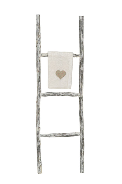 Biscottini Scala portasciugamani in legno finitura nera dimensioni lunghezza profondità