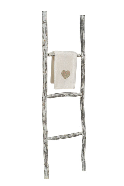 Biscottini Scala portasciugamani in legno finitura nera dimensioni lunghezza profondità