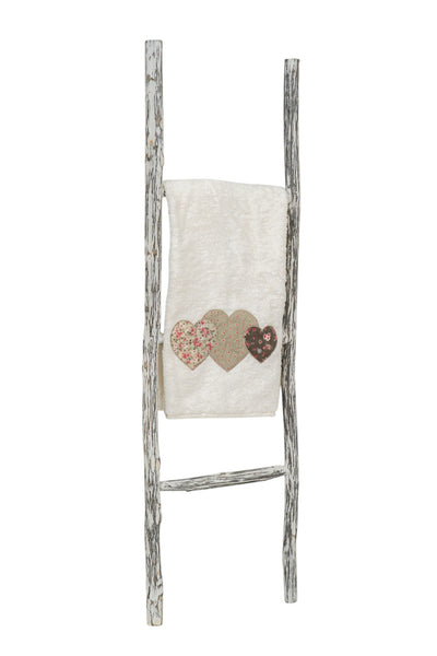 Biscottini Scala portasciugamani in legno finitura nera dimensioni lunghezza profondità