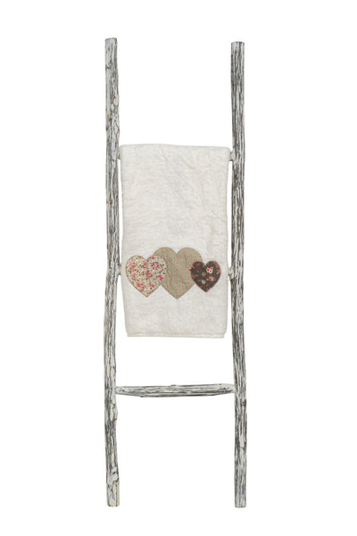 Biscottini Scala portasciugamani in legno finitura nera dimensioni lunghezza profondità