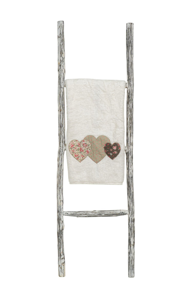 Biscottini Scala portasciugamani in legno finitura nera dimensioni lunghezza profondità