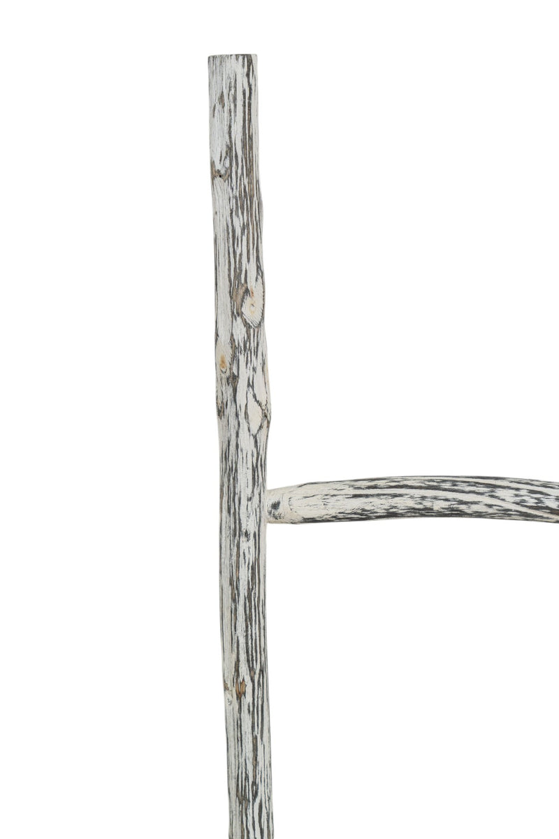 Biscottini Scala portasciugamani in legno finitura nera dimensioni lunghezza profondità