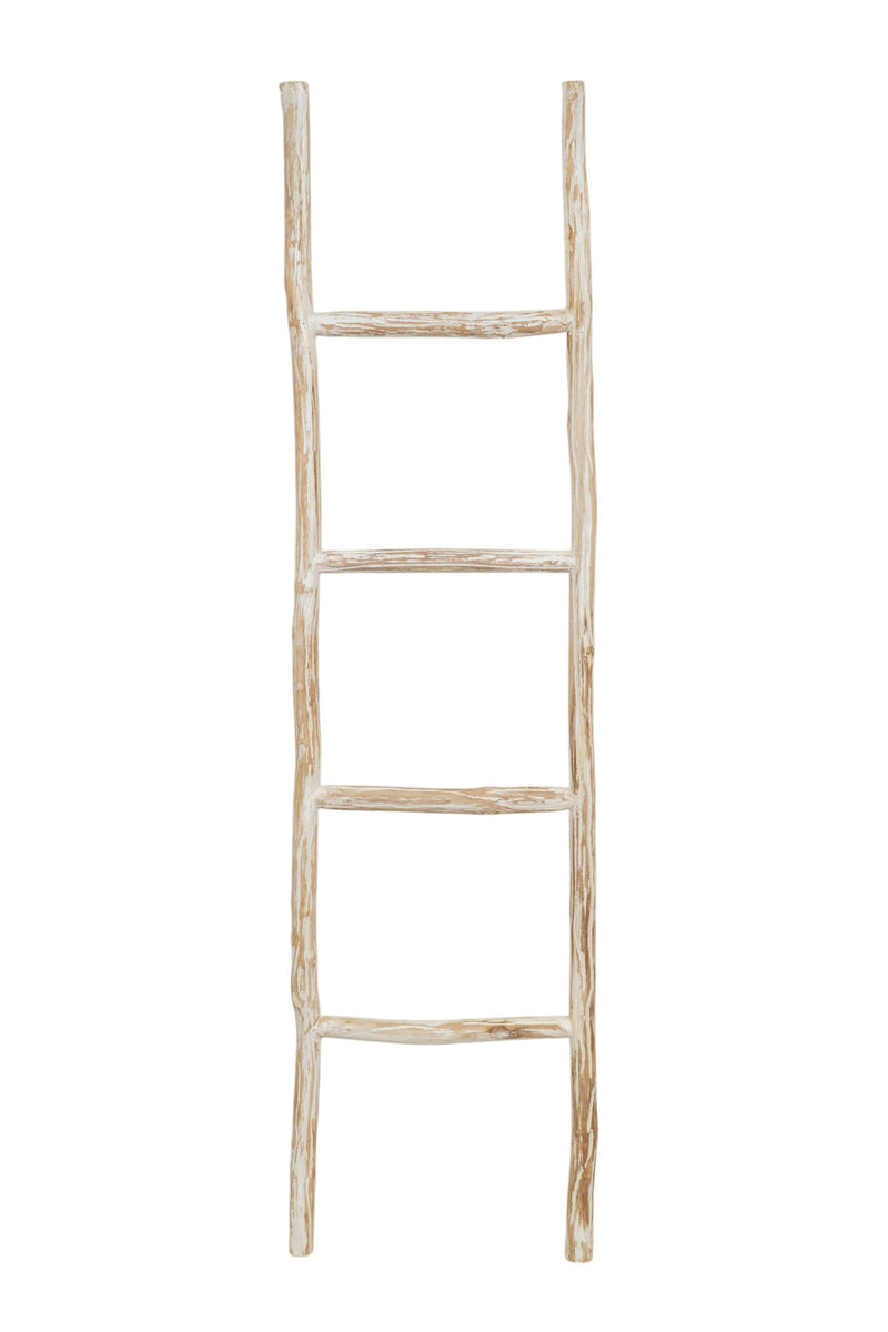 Biscottini Scala portasciugamani in legno finitura bianca dimensioni lunghezza profondità