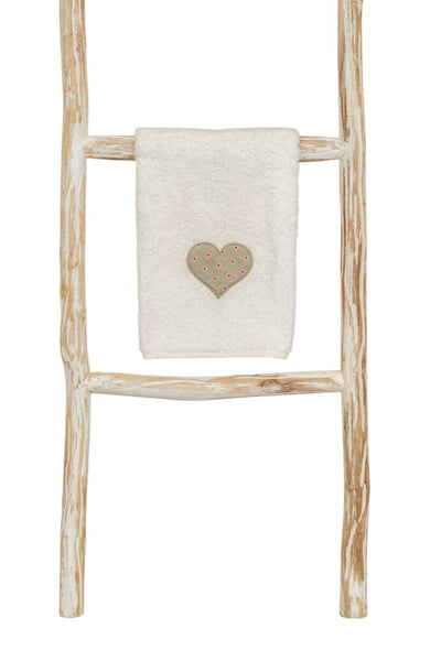 Biscottini Scala portasciugamani in legno finitura bianca dimensioni lunghezza profondità