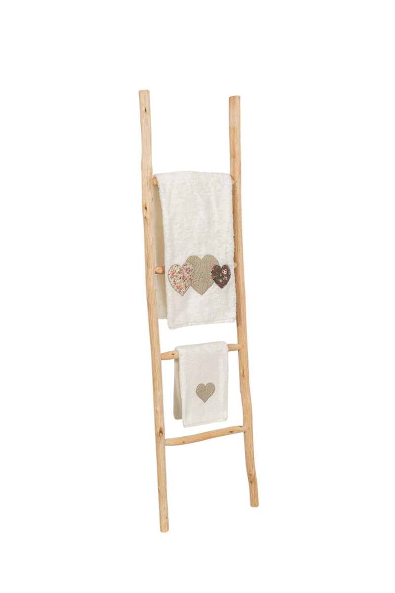 Biscottini Scala portasciugamani in legno finitura naturale dimensioni lunghezza profondità