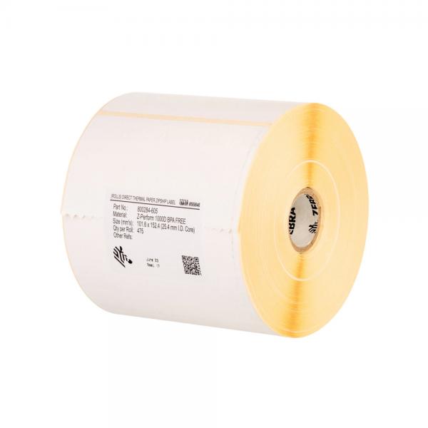 Zebra Z-Perform 1000T - carta - adesivo permanente - non patinato - 102 x 51 mm 10960 etichetta(e) (4 rotolo(i)