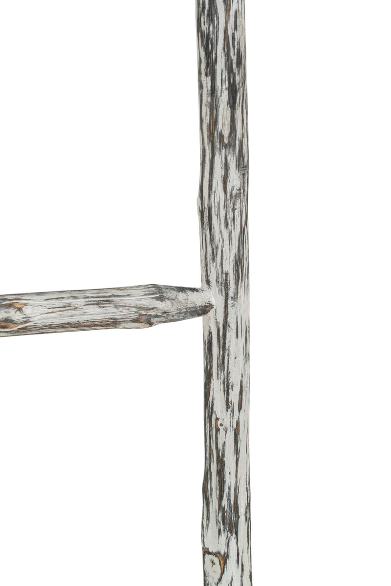 Biscottini Scala portasciugamani in legno finitura nera dimensioni lunghezza profondità