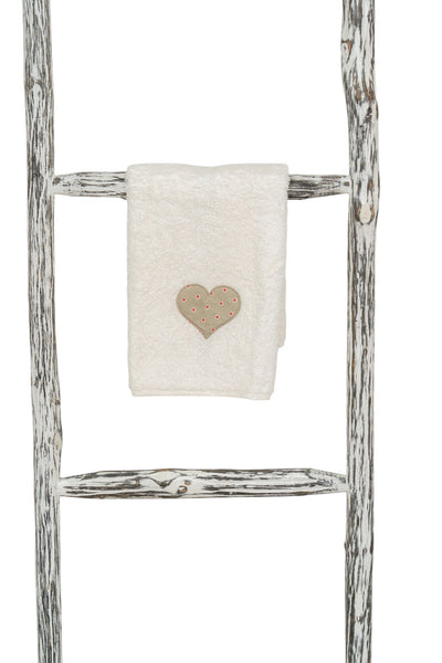 Biscottini Scala portasciugamani in legno finitura nera dimensioni lunghezza profondità