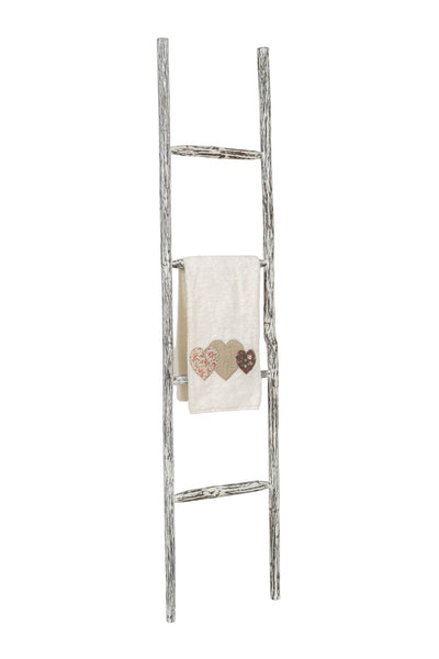 Biscottini Scala portasciugamani in legno finitura nera dimensioni lunghezza profondità