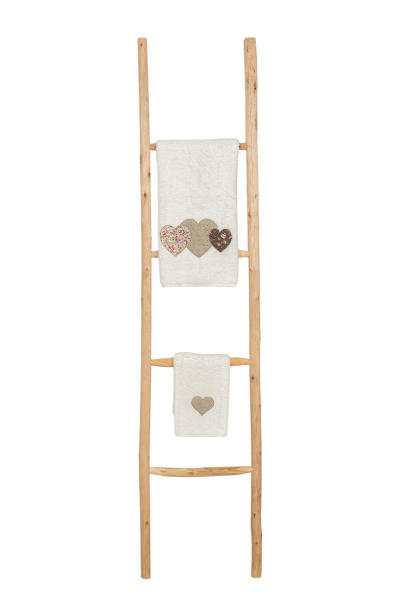 Biscottini Scala portasciugamani in legno finitura naturale dimensioni lunghezza profondità