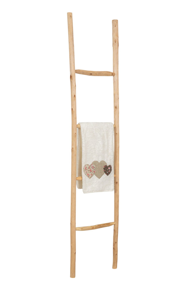 Biscottini Scala portasciugamani in legno finitura naturale dimensioni lunghezza profondità