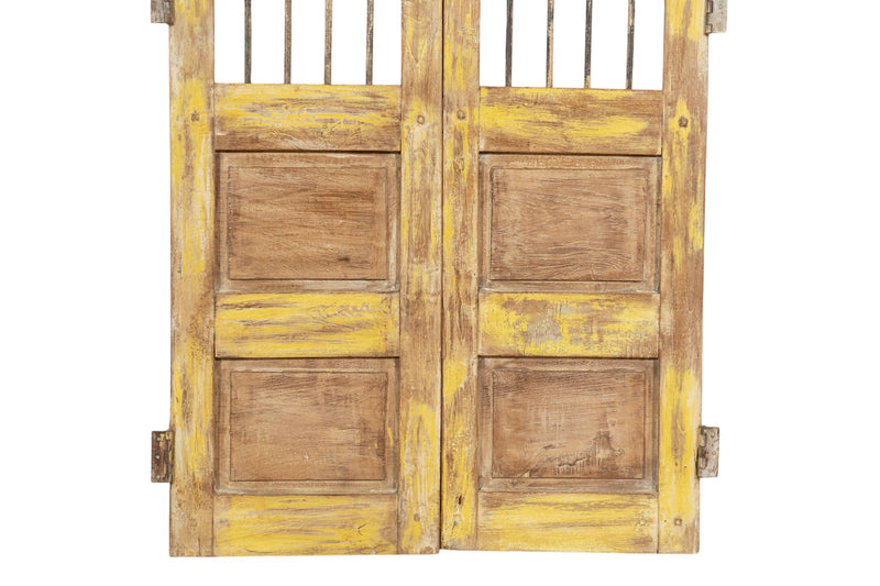 Biscottini Cancello in legno massello e ferro, da interno e da esterno Molto solido robusto