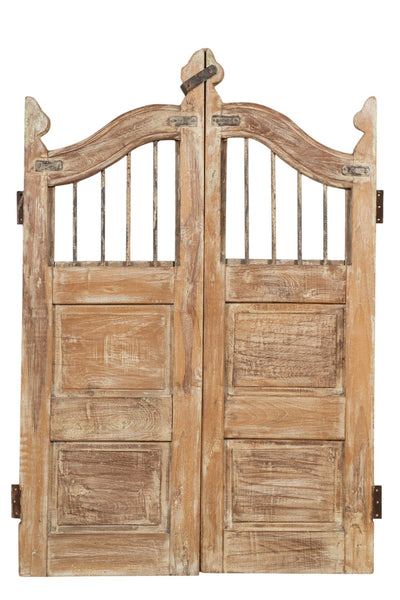 Biscottini Cancello in legno massello e ferro, da interno e da esterno Molto solido robusto