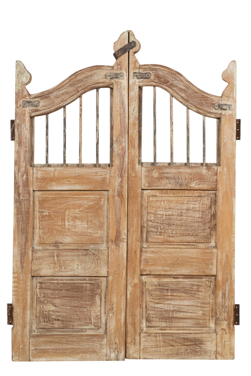 Biscottini Cancello in legno massello e ferro, da interno e da esterno Molto solido robusto