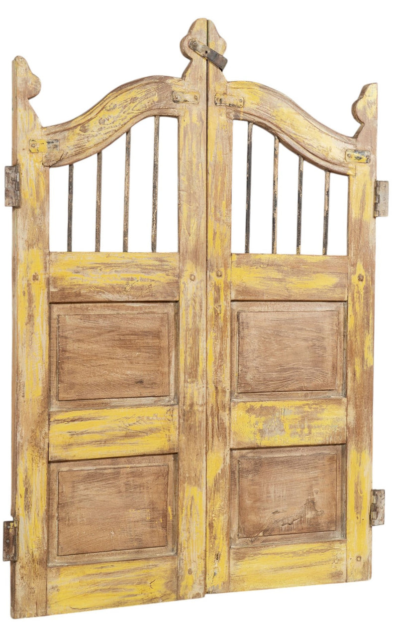 Biscottini Cancello in legno massello e ferro, da interno e da esterno Molto solido robusto