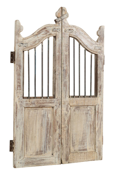 Biscottini Cancello in legno massello e ferro, da interno e da esterno