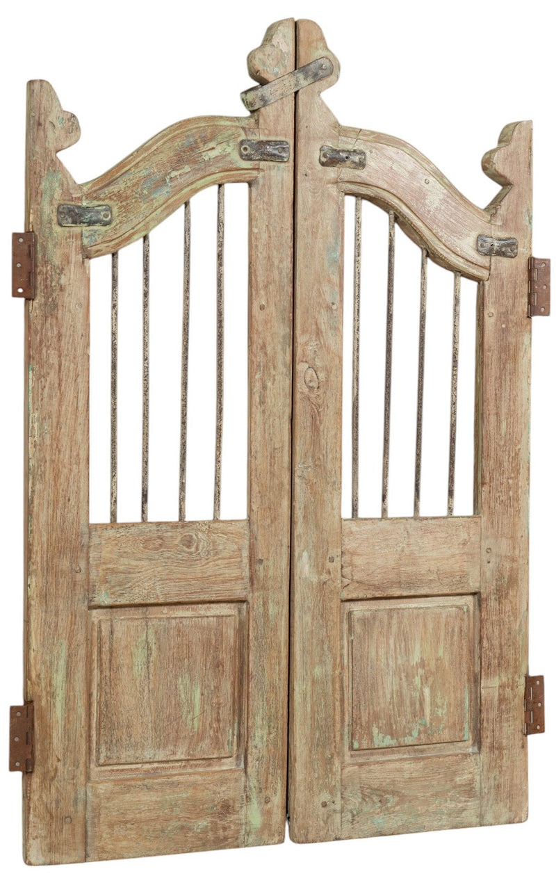 Biscottini Cancello in legno massello e ferro, da interno e da esterno