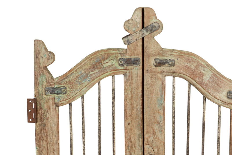 Biscottini Cancello in legno massello e ferro, da interno e da esterno