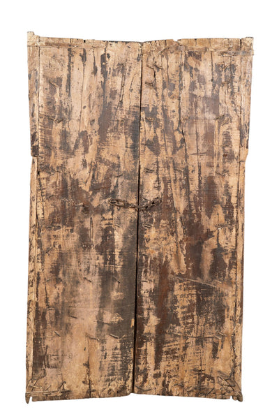 Biscottini Porta portone in legno massello e ferro da interno o da esterno vecchia e antica medievale