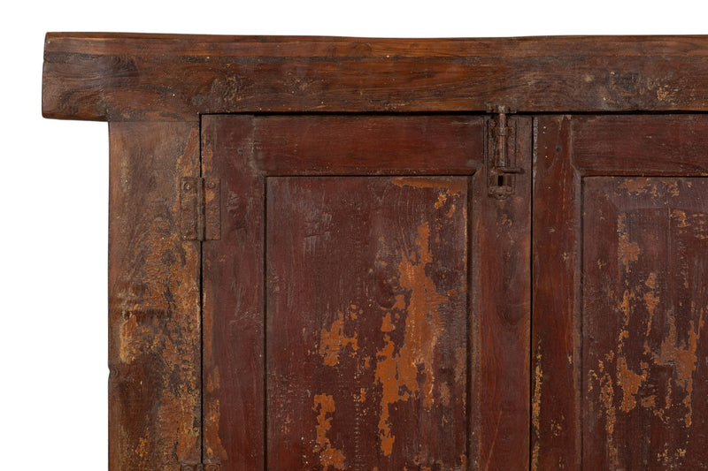 Biscottini Finestra finestrina grata in legno massello e in ferro antica e vecchia medievale con telaio da interno o da esterno