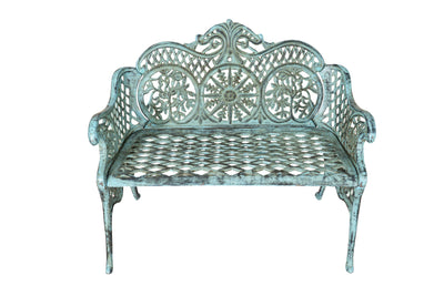 Biscottini Panchina Liberty in ghisa finitura anticata Molto robusta, stabile Offerta