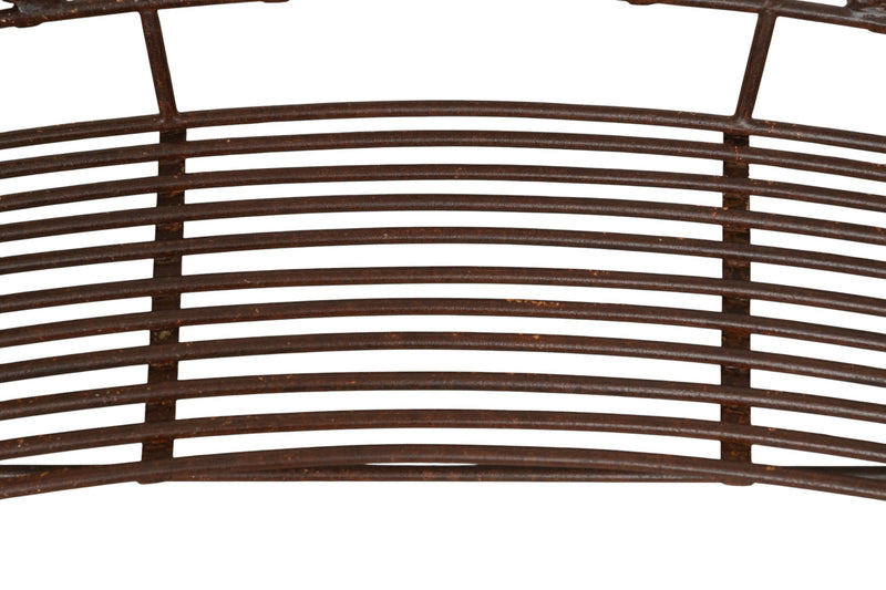 Biscottini Panchina Liberty in ghisa e ferro finitura anticata